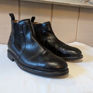 Proxon Mens Black Leather Chelsea Boots Goodyear Welt Ankle Boot 8 8 Steel Toe